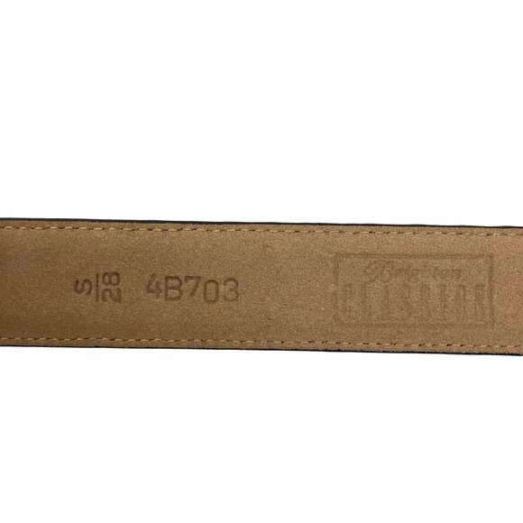 Vintage Brighton Classics Black Croc Embossed Leather Belt Womens Small 28 - Picture 7 of 10